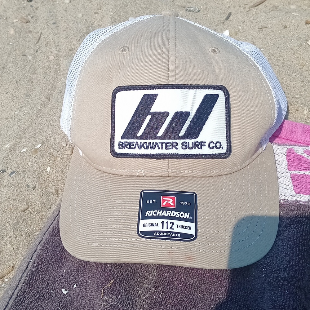 Rockaway Beach classic surfer school. Vintage breakwater company.